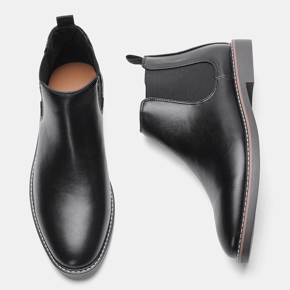 2025 New Luxury Men's Chelsea Boots High Quality Retro Men Work Boots comfortable Business Leather Shoes Brand Men's Ankle Botas