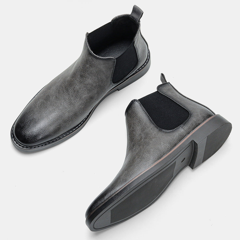 2025 New Luxury Men's Chelsea Boots High Quality Retro Men Work Boots comfortable Business Leather Shoes Brand Men's Ankle Botas