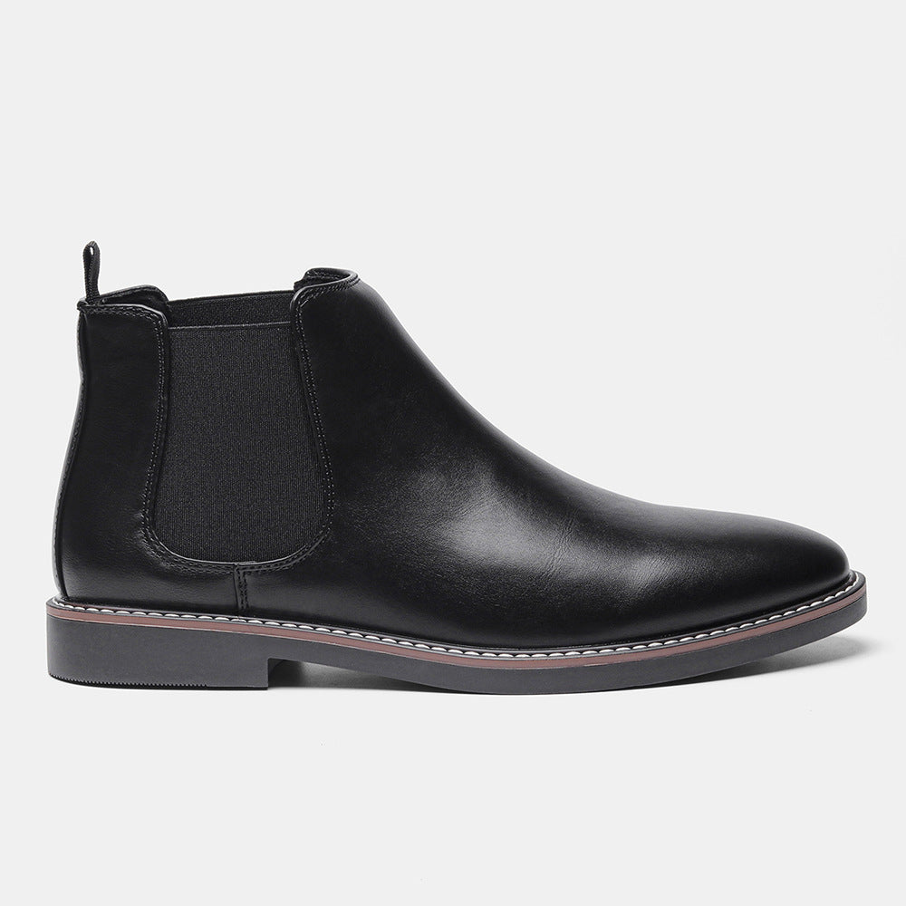 2025 New Luxury Men's Chelsea Boots High Quality Retro Men Work Boots comfortable Business Leather Shoes Brand Men's Ankle Botas