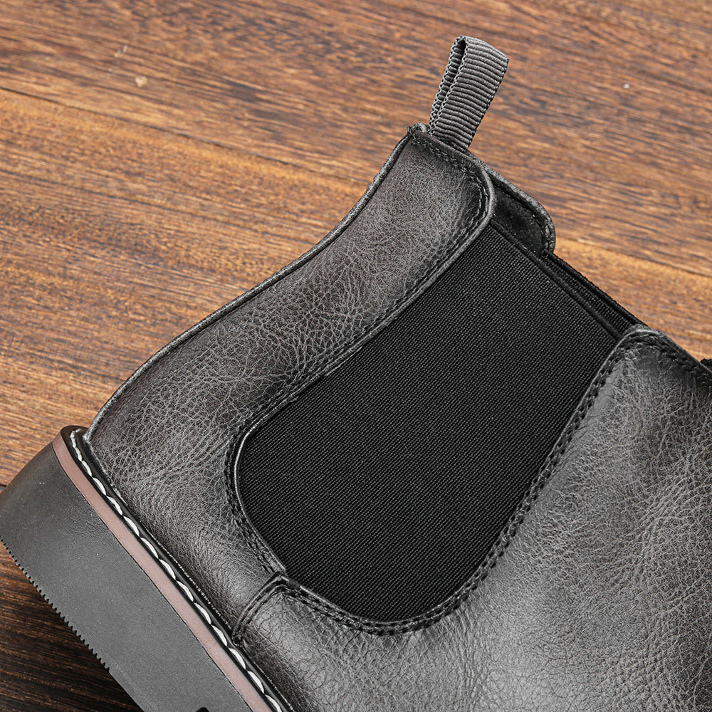 2025 New Luxury Men's Chelsea Boots High Quality Retro Men Work Boots comfortable Business Leather Shoes Brand Men's Ankle Botas