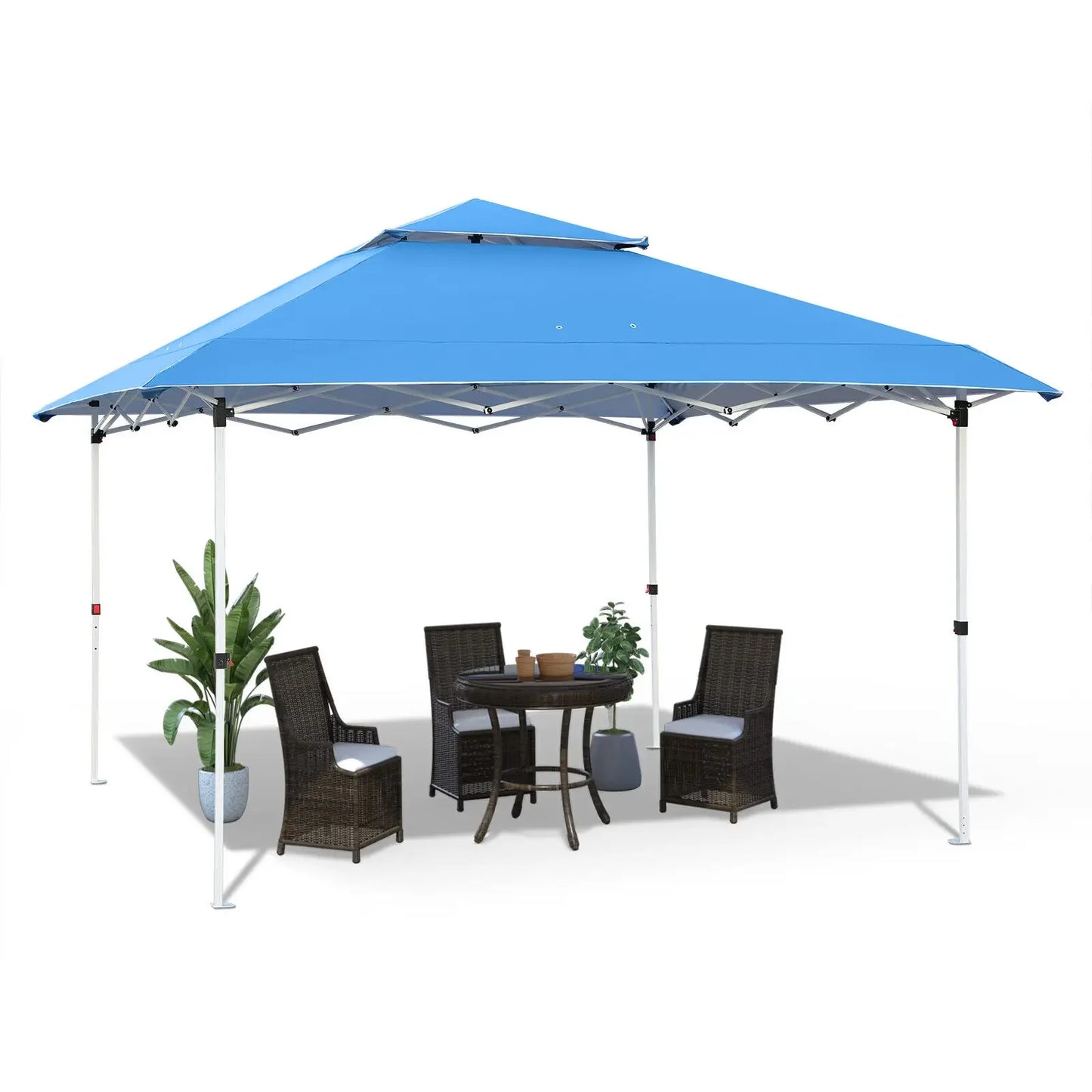 3.6x3.6m Garden Gazebo Pop Up Folding Tent Party Wedding Camping Shade Waterproof