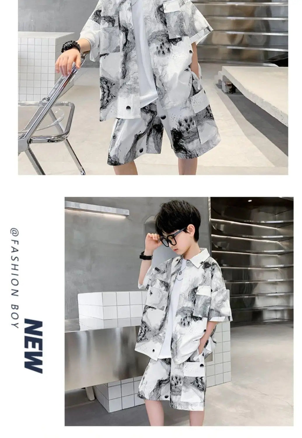 Kids Clothes Set Boys High Quality Fashion New 2023 Cool Boy Sets Spring & Autumn Linen Sets Three Quarter Jackets