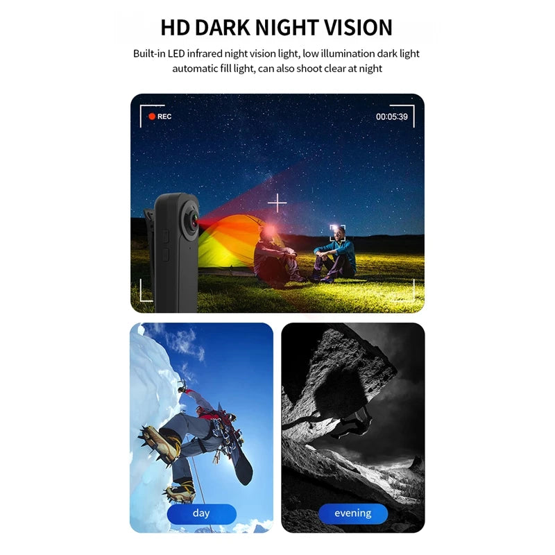 Xiaomi Ultra HD 4K Handheld Camera Sport Hiking Mini Pen Cam Night Vision Micro Camcorder Portable Bodycam DV Video Recorder