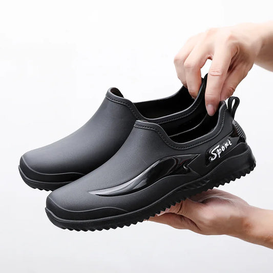 Menanti Slip and Waterproof Shoeskitchen Work Shoes,men's Labor Protection Shoes,rain Shoes,versatile for Wearing on The Outside