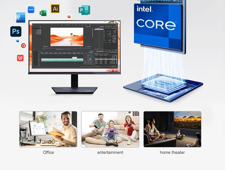 2025 Intel Core i9 8950HK N5095A Mini PC Computer Windows 11 16GB 1TB 2TB 4K Gaming Computer WiFi6 USB Portable Mini Desktop PC
