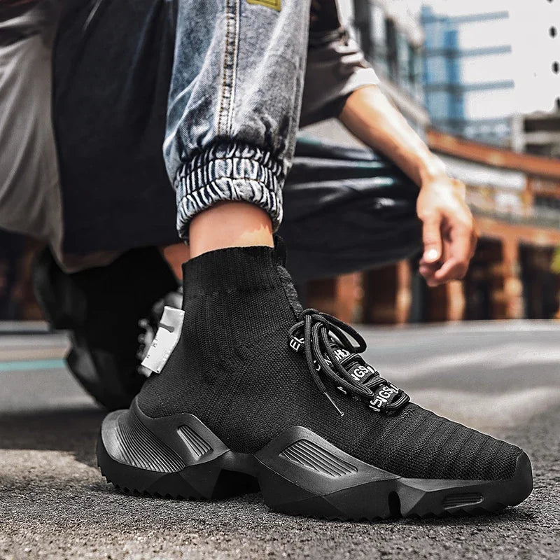Fashion High Quality Men Sneakers Mesh Casual Shoe Men's Lace-up Shoes Lightweight Comfortable Walking Sneaker Men's Sneakers