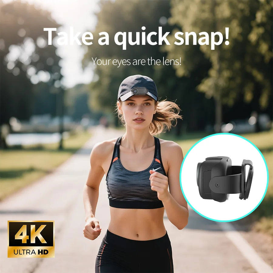 4K Thumb Camera IP68 Waterproof And Dustproof for Outdoor Cycling Outdoor Riding Camera