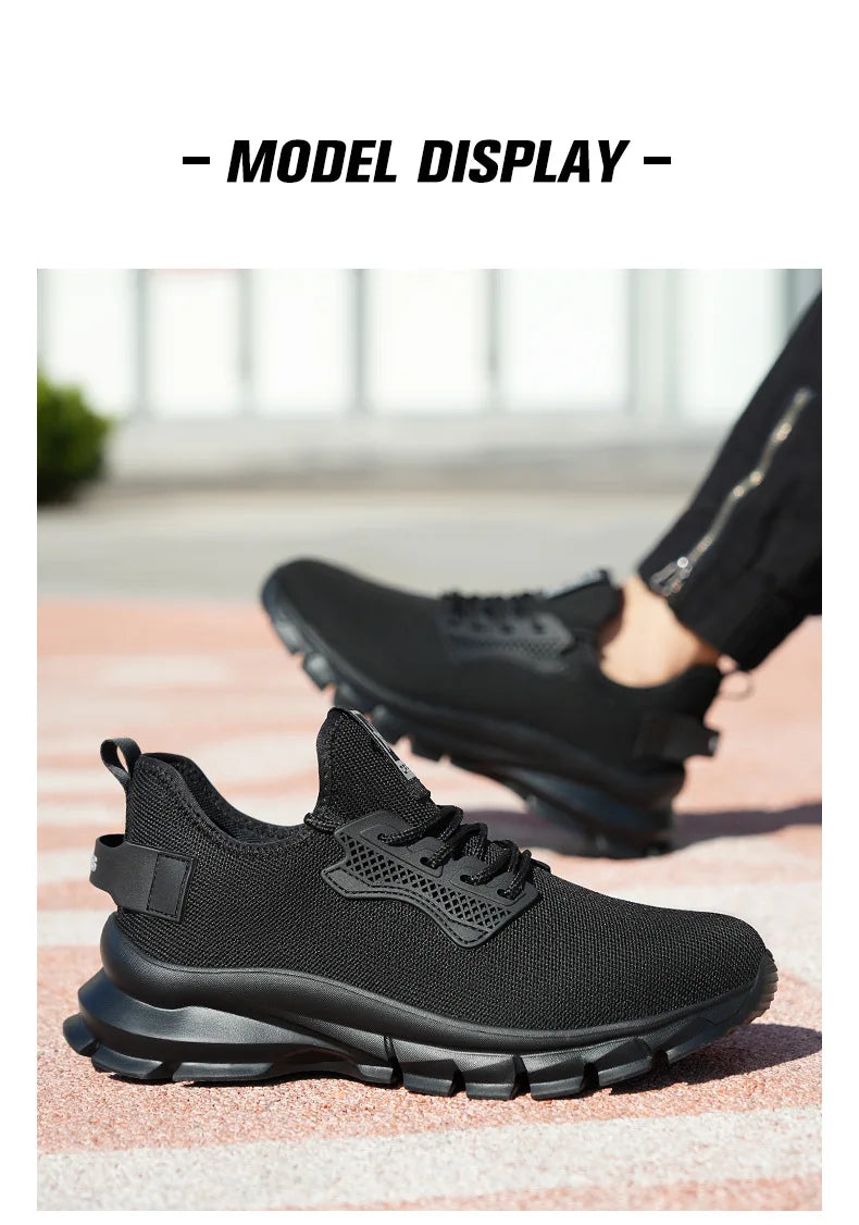 2025 Lightweight Men Safety Shoes Steel Toe Cap work Sneakers Men Protective Shoes Anti-smash Anti-puncture Indestructible Shoes