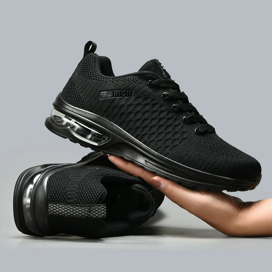 Men Running Shoes Lace Up Sneakers Fashion Lightweight Male Casual Shoes Mesh Walking Tennis Shoe Outdoor Men Shoes Plus Size 47