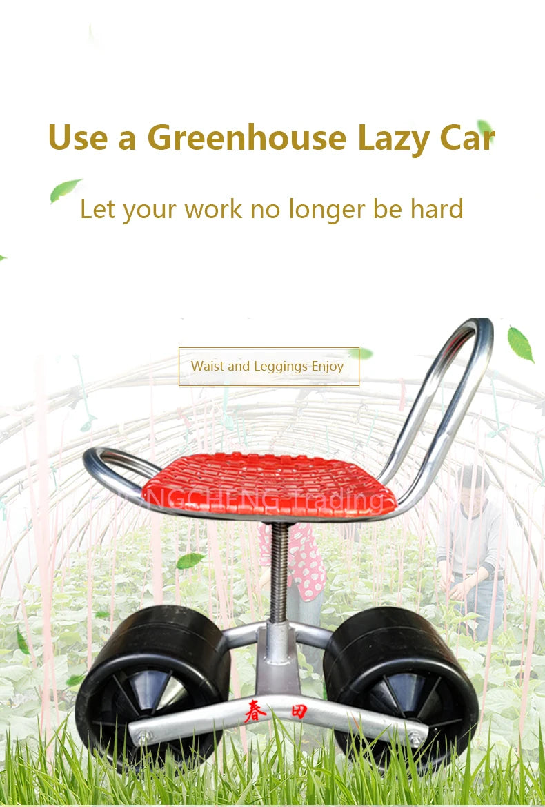360 Degree Rotating Agricultural Chair / Garden Farming Tools Greenhouse lazy bench vegetable and fruit picking tools work bench