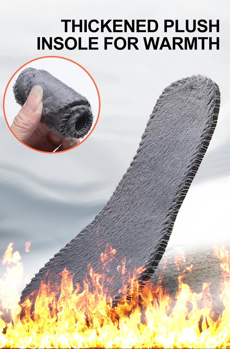 2023 Waterproof Boots Men's Women Slip On Winter Shoes For Men  Ankle Boots Winter Boots Male Snow Botines Hiking Boots Feminina