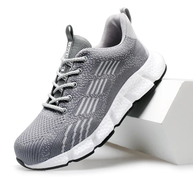 New Work Sneakers Men Indestructible Shoes Work Safety Shoes With Steel Toe Cap Puncture-Proof Male Security Protective Shoes 46