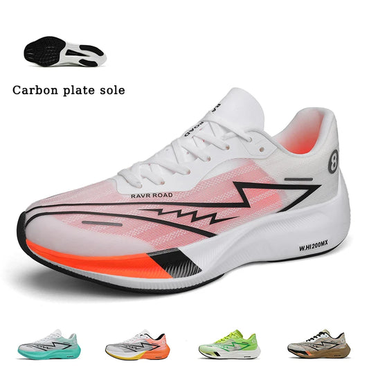 Running Shoes Men High Quality Full Palm Carbon Plate Cushion Professional Training Shoes Lightweight Wear-Resistant Sneakers