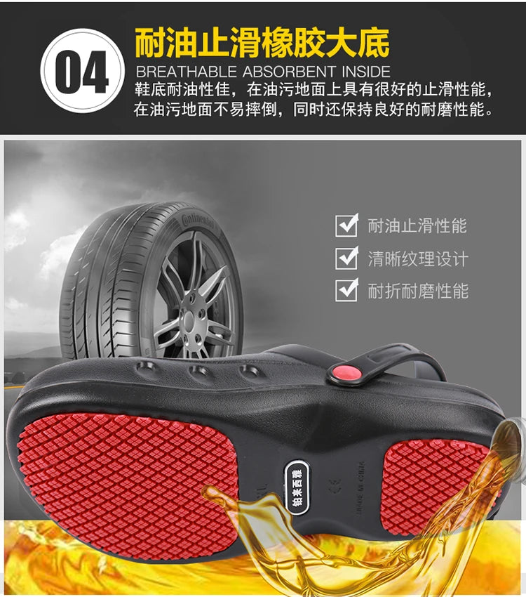 Jumpmore Chef Kitchen Shoes Hospital Doctor Nurse Special Shoes Factory Steel Toe Work Shoes Size 36-47
