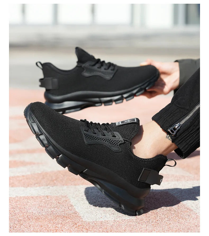 2025 Lightweight Men Safety Shoes Steel Toe Cap work Sneakers Men Protective Shoes Anti-smash Anti-puncture Indestructible Shoes