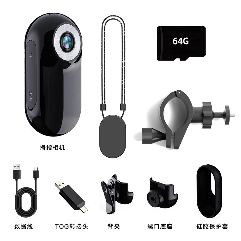 Mini Camera Waterproof Sports DV Body Camera 1080P HD 0.96 inch Screen  Action Camcorder Bodycam Digital Video Audio Recorder DV
