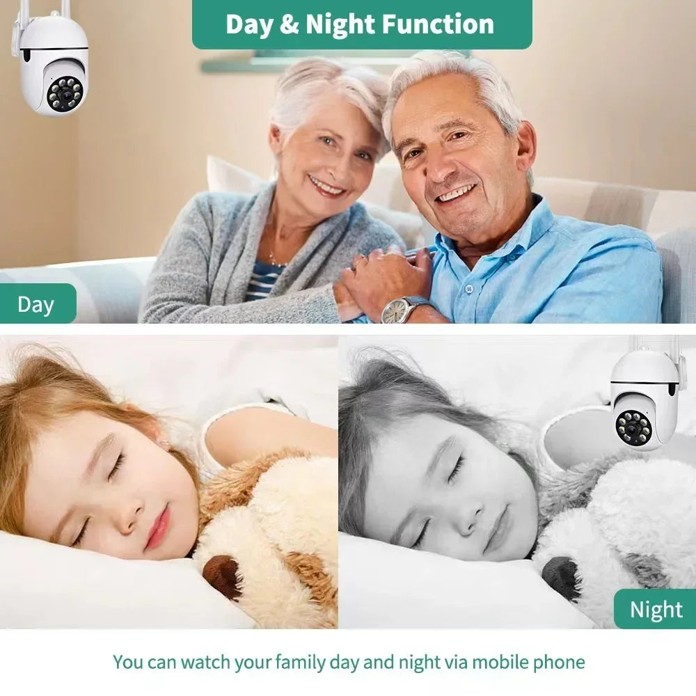 8MP Wifi Surveillance Camera PTZ Wireless IP Camera 8X Zoom AI Human Tracking Two-way Audio Color Night Vision Security Cam CCTV