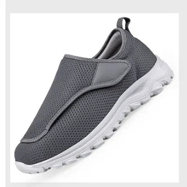 XIHAHA Couple Sneaker Extra Wide Men Women Diabetic Shoes Adjustable Walking Shoe for Elderly Orthopedics Wide Feet Swollen