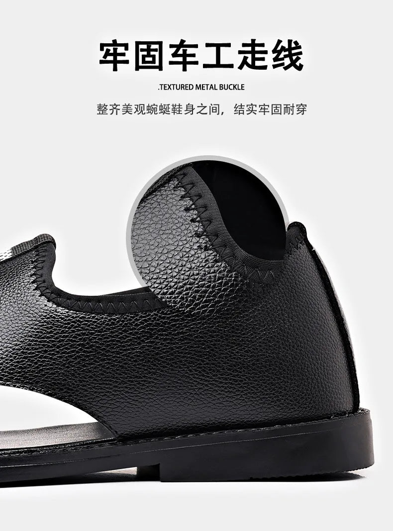 Summer Men's Breathable Slip-Ons Soft Sole Outdoor Fashionable Romans Versatile Casual Shoes Rubber Sole China Made