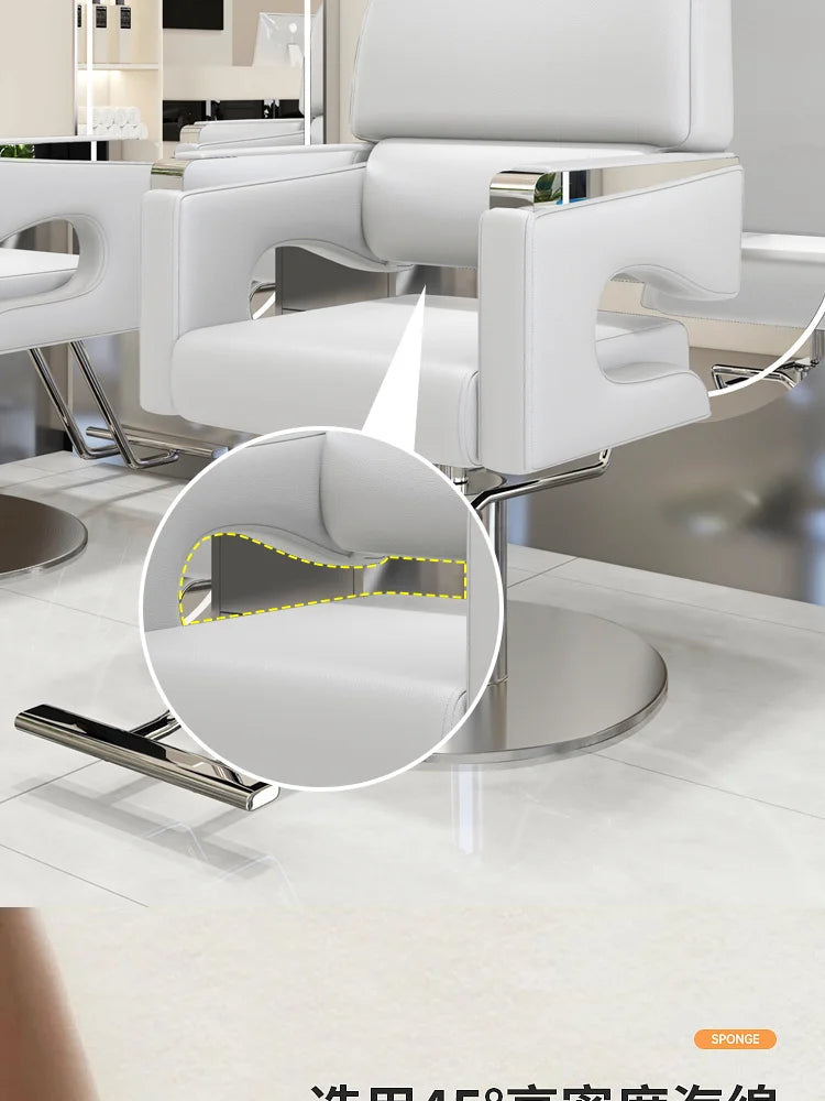 Modern Nordic Barber Chair Comfortable Luxury Salon Ergonomic Hairdresser Chair Beauty Personalized Kapperstoel Hair Furniture