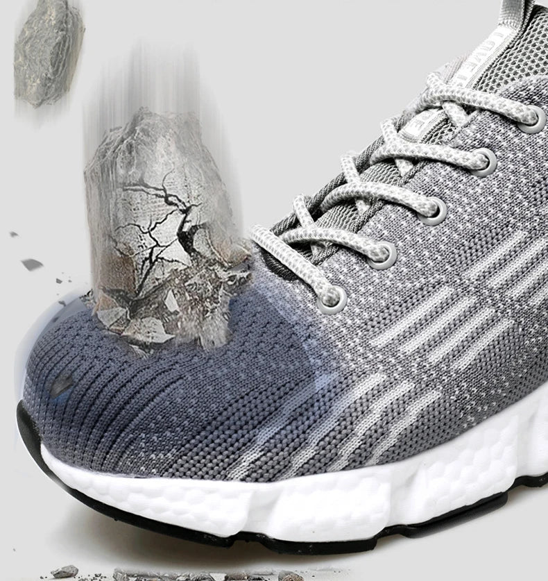 New Work Sneakers Men Indestructible Shoes Work Safety Shoes With Steel Toe Cap Puncture-Proof Male Security Protective Shoes 46