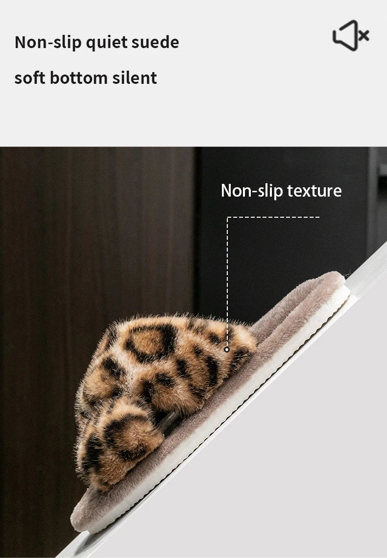 Men's Leopard Print Slide Slippers - Breathable Open-Toe House Shoes with Non-Slip Soft Sole, Comfortable Unisex Indoor/Outdoor