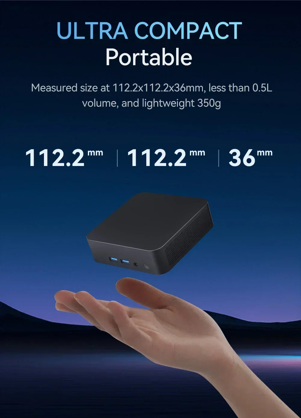 2025  NEW Portable Mini PC Windows 11 Core i9 8950HK Family Computer Dual WIFI 6 BT5.2 4K HD Mini Gaming Pc Desktop