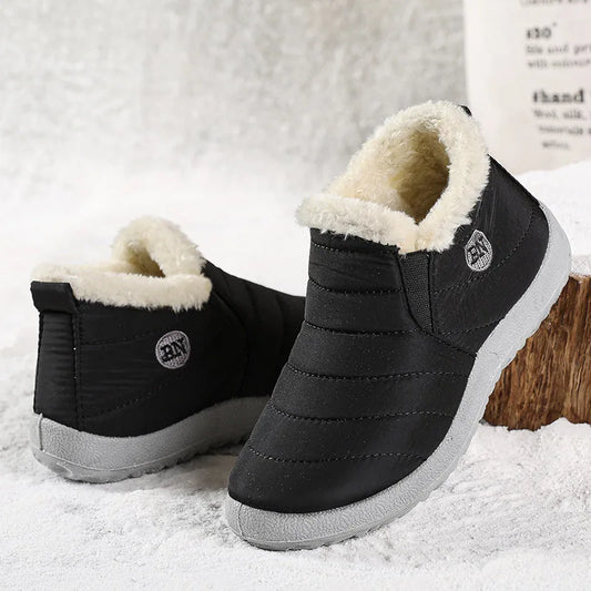 Boots Men Snow Plush Shoes Man Casual Winter Boots For Men Platform Shoes Men Hiking Men's Boots Plus Size Shoes Footwear