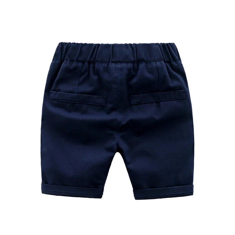 Children Fashion Shorts Spring Kids Handsome Cotton Shorts Boys Comfortable Casual Solid Color Middle Pants