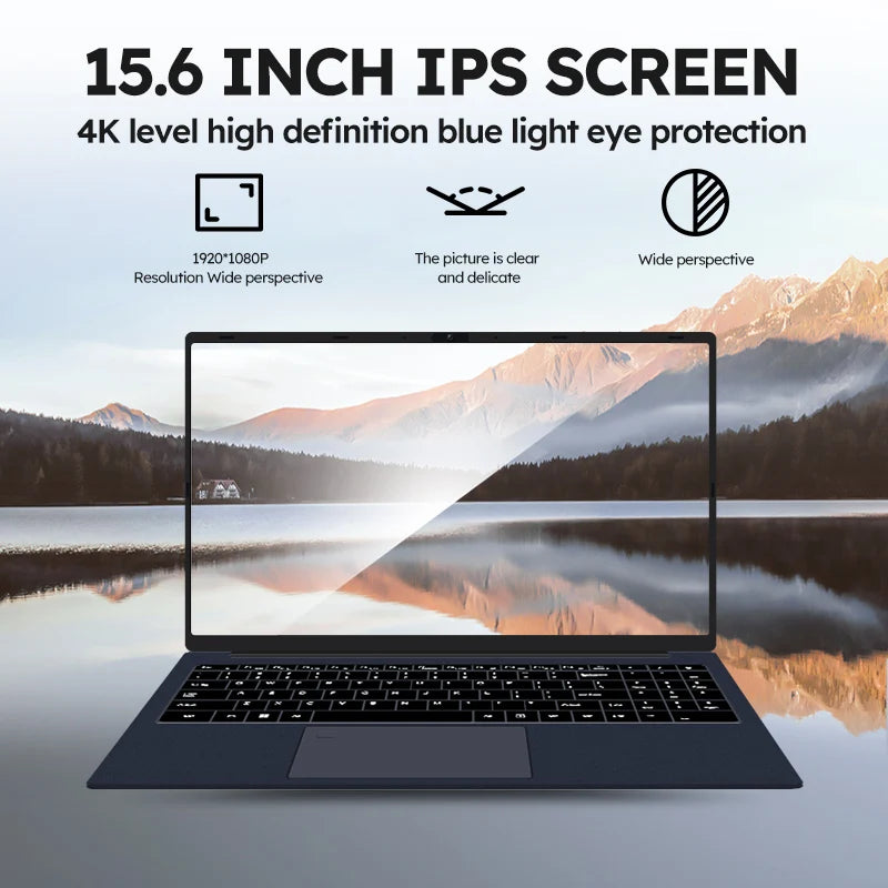 ORANGO 15.6" Gaming Laptop Windows 11 Pro AMD A4-7210U MX350 Discrete Graphics 16GB 512GB IPS Screen Notebook Computer  PC Gamer