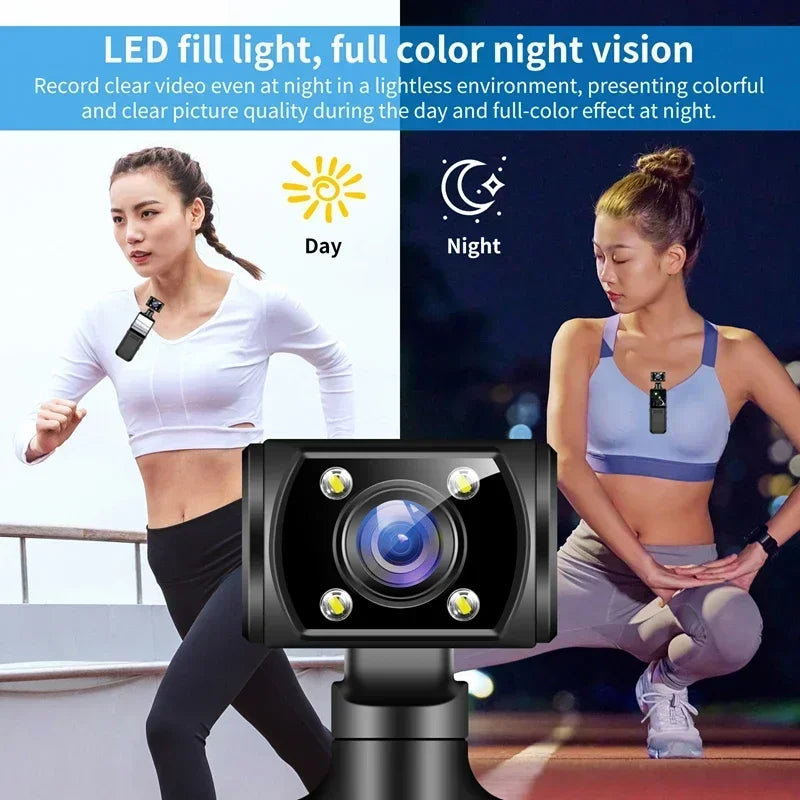 Xiaomi 8K HD Handheld Pocket Camera 180 ° Rotating Mini Portable Camera Wearable Night Vision Outdoor Sports Camera 2025 New