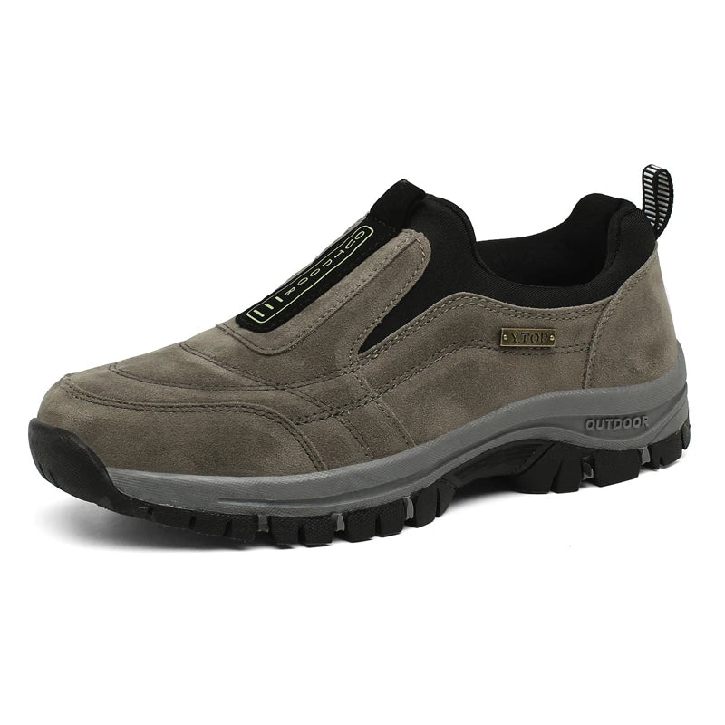 Outdoor Shoe Men Sneakers Sping Slip On Casual Men Shoes Breathable Suede Leather Shoe Anti-skid Walking Shoe Hot Sale Footwear