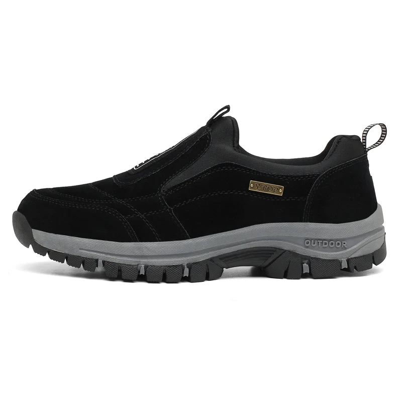 Outdoor Shoe Men Sneakers Sping Slip On Casual Men Shoes Breathable Suede Leather Shoe Anti-skid Walking Shoe Hot Sale Footwear