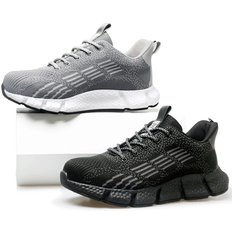 New Work Sneakers Men Indestructible Shoes Work Safety Shoes With Steel Toe Cap Puncture-Proof Male Security Protective Shoes 46