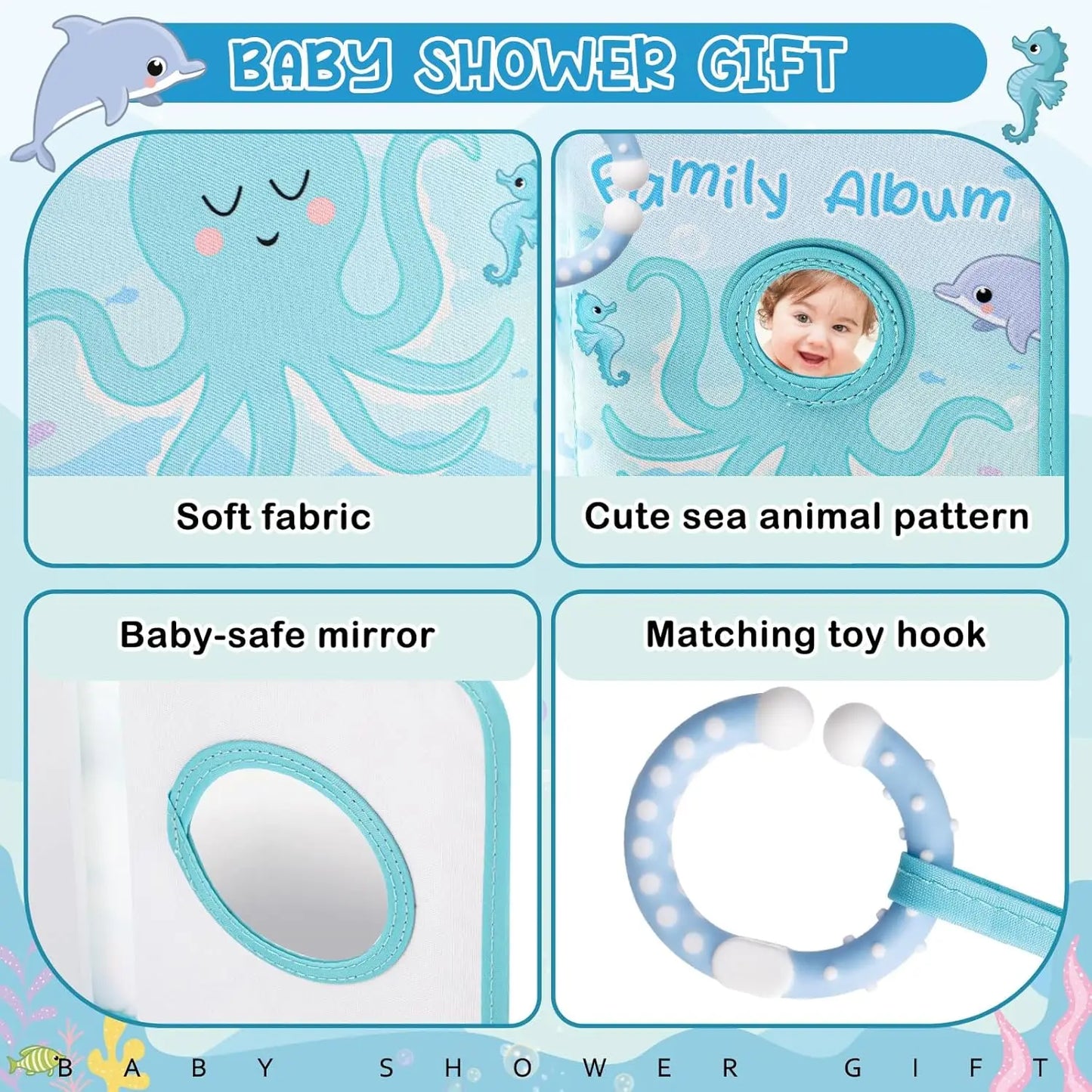 Baby Photo Album My First Photo Book Growth Babies Albums DIY Photography Album Gift for Newborn Toddler Kids Baby Shower