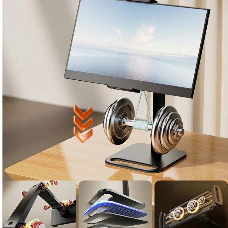 Portable Monitor Holder Metal Stand Adjustable Bracket 12-17 Inch Universal Expandable Display Base Vesa Mount Tablet 30cm Clip