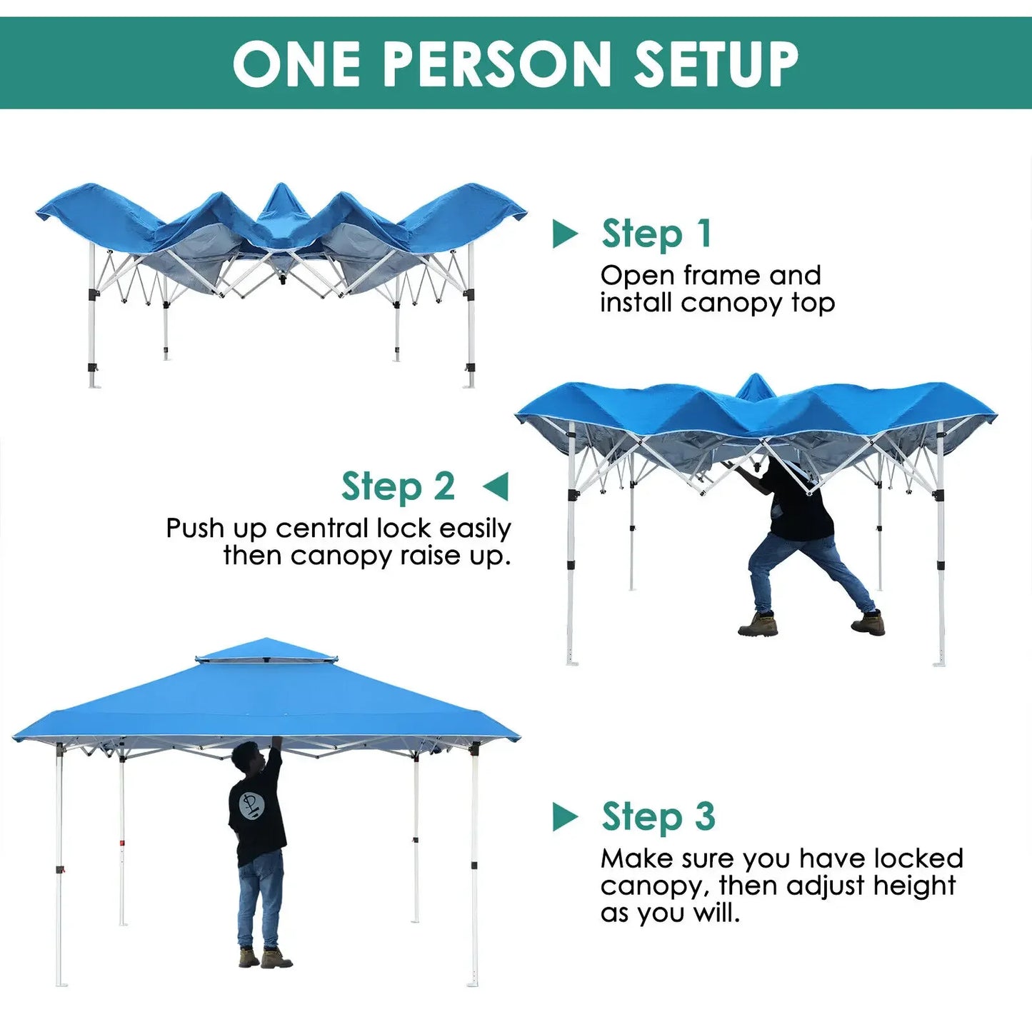 3.6x3.6m Garden Gazebo Pop Up Folding Tent Party Wedding Camping Shade Waterproof