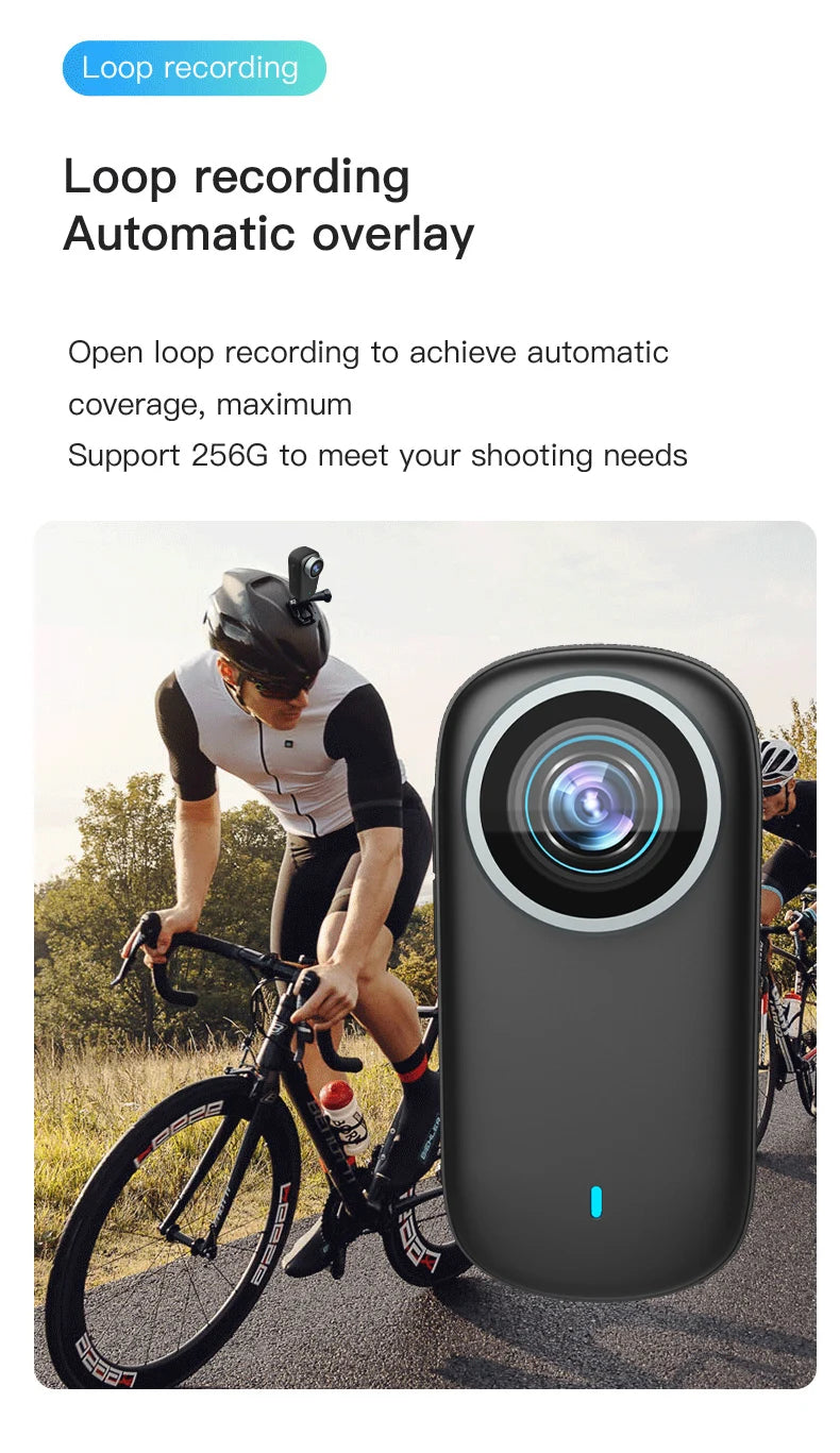 WiFi 4K Mini Thumb Camera Bodycam Action Bike Cam Motorcycle Sport Cam Body Action Sports DV Camcorder 30M Waterproof Optional