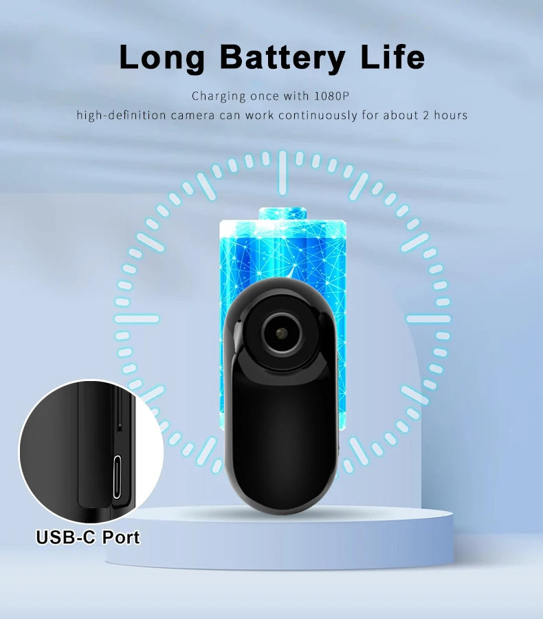 Mini Camera Waterproof Sports DV Body Camera 1080P HD 0.96 inch Screen  Action Camcorder Bodycam Digital Video Audio Recorder DV
