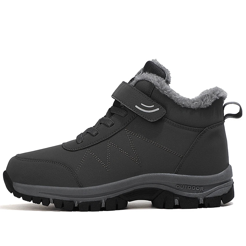 2023 Waterproof Boots Men's Women Slip On Winter Shoes For Men  Ankle Boots Winter Boots Male Snow Botines Hiking Boots Feminina
