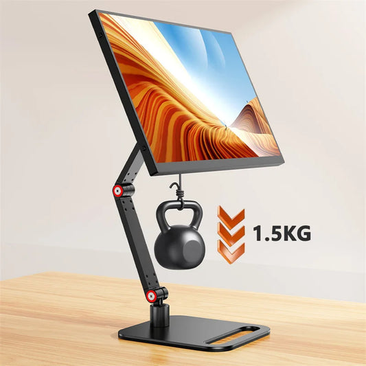 Portable Monitor Base Universal 14''-24'' Vesa Mounted Lcd Touch Screen Holder Folding Screen Display Stand Bracket Desktop