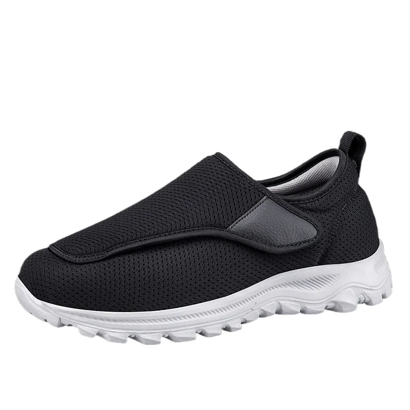 XIHAHA Couple Sneaker Extra Wide Men Women Diabetic Shoes Adjustable Walking Shoe for Elderly Orthopedics Wide Feet Swollen