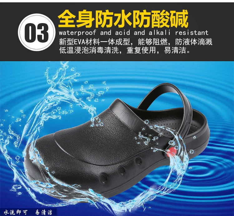 Jumpmore Chef Kitchen Shoes Hospital Doctor Nurse Special Shoes Factory Steel Toe Work Shoes Size 36-47