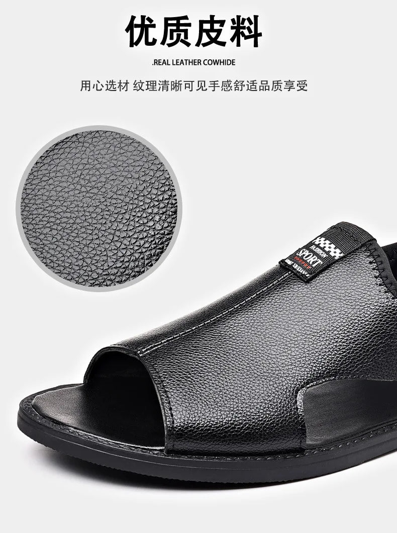 Summer Men's Breathable Slip-Ons Soft Sole Outdoor Fashionable Romans Versatile Casual Shoes Rubber Sole China Made