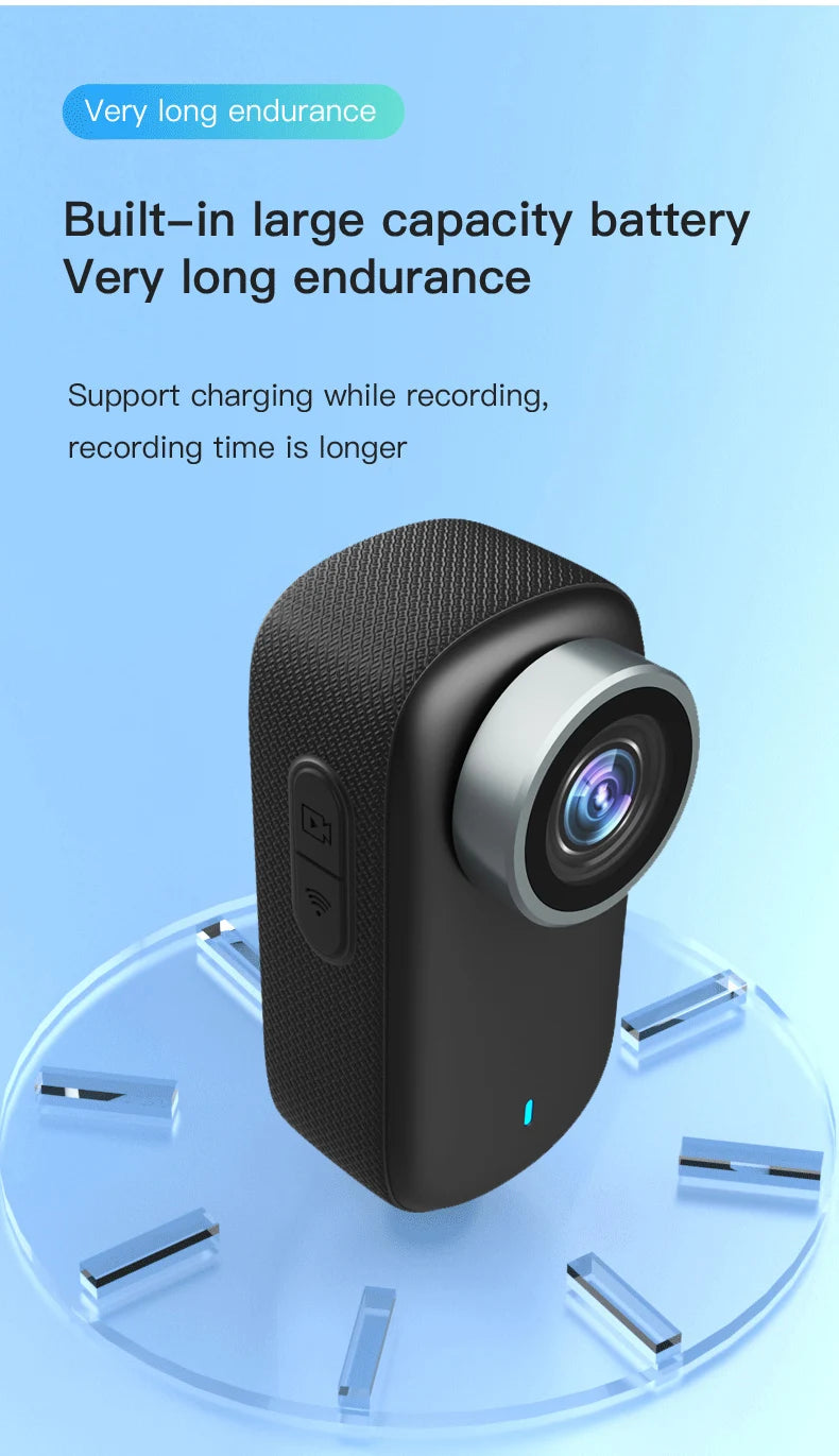 WiFi 4K Mini Thumb Camera Bodycam Action Bike Cam Motorcycle Sport Cam Body Action Sports DV Camcorder 30M Waterproof Optional