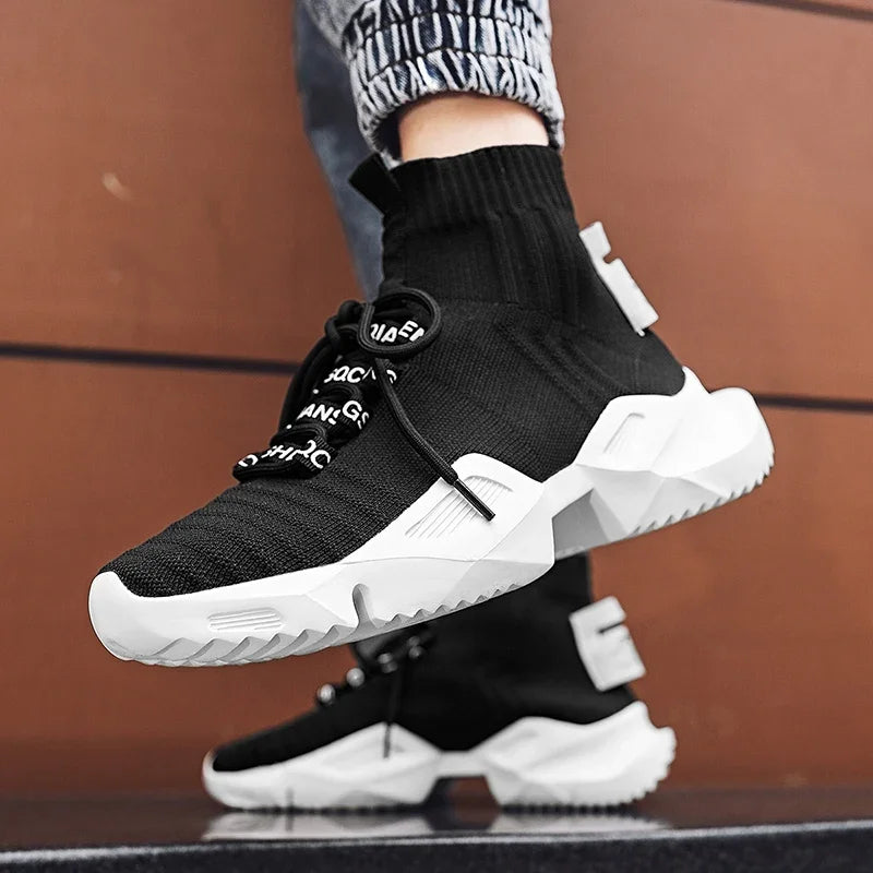 Fashion High Quality Men Sneakers Mesh Casual Shoe Men's Lace-up Shoes Lightweight Comfortable Walking Sneaker Men's Sneakers