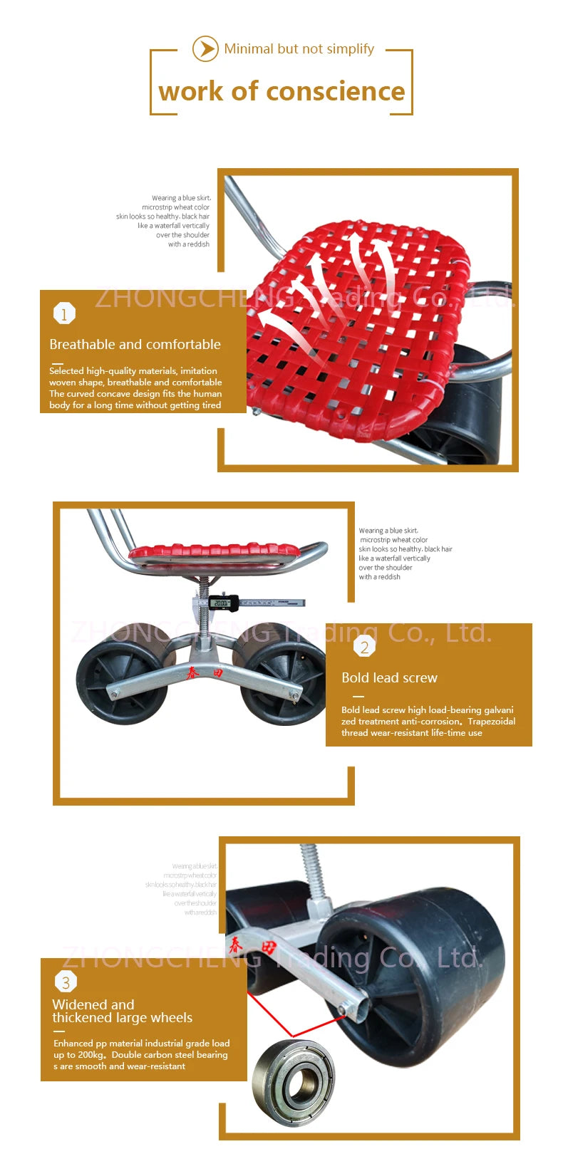 360 Degree Rotating Agricultural Chair / Garden Farming Tools Greenhouse lazy bench vegetable and fruit picking tools work bench