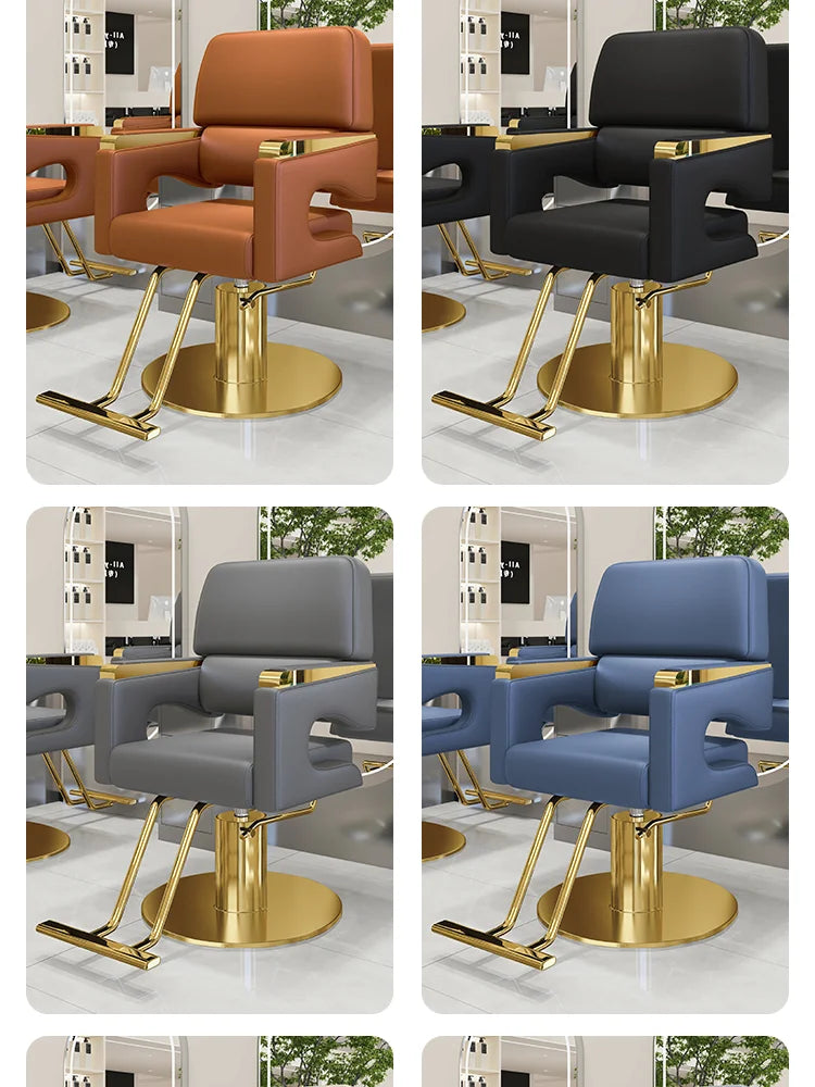Modern Nordic Barber Chair Comfortable Luxury Salon Ergonomic Hairdresser Chair Beauty Personalized Kapperstoel Hair Furniture
