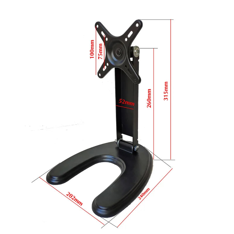 Portable Monitor Stand 14-29 inch Universal Rotating Foldable Desktop PC Display Base Bracket Adjustable Monitor Holder Support