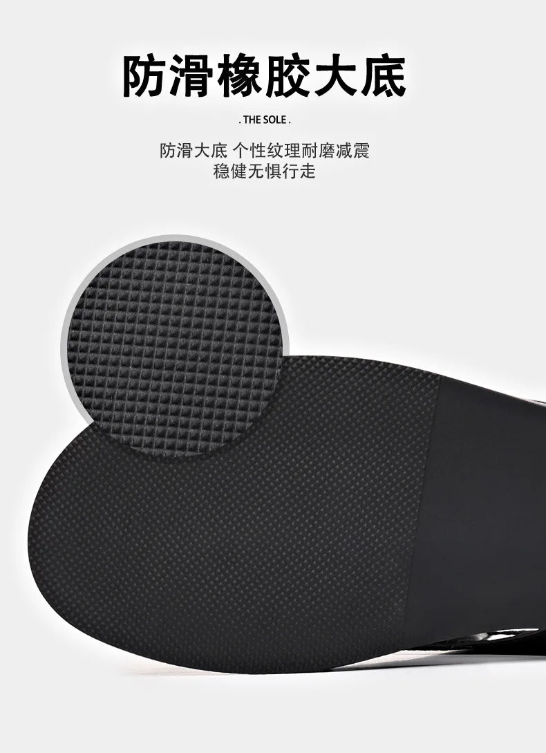 Summer Men's Breathable Slip-Ons Soft Sole Outdoor Fashionable Romans Versatile Casual Shoes Rubber Sole China Made